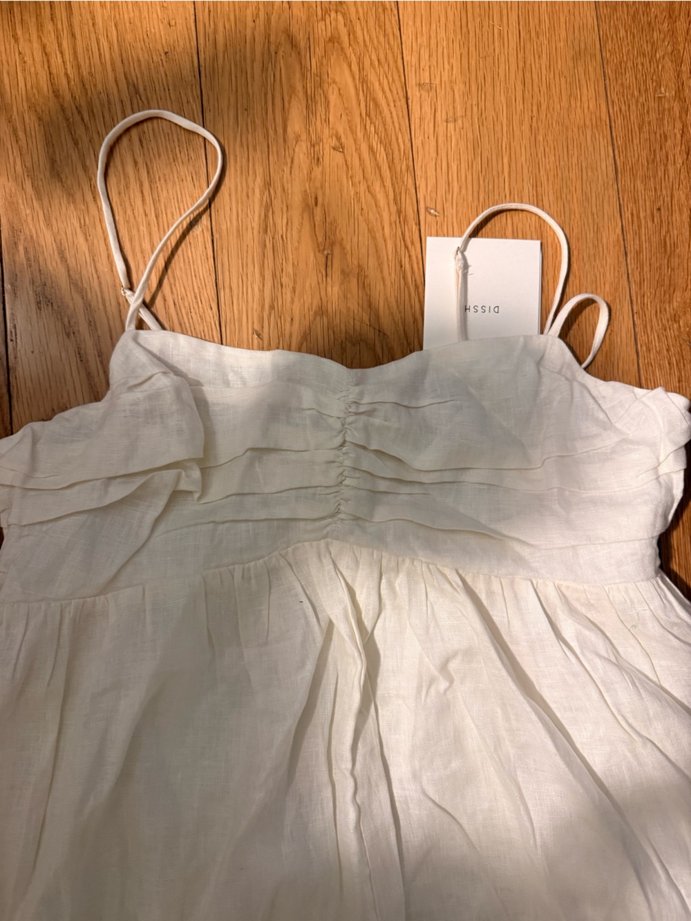 White linen maxi dress - Picture 6 of 8